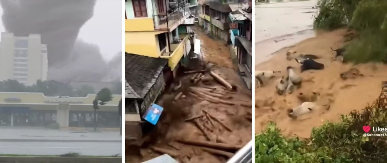 Old videos circulated as scenes of Cyclone Remal