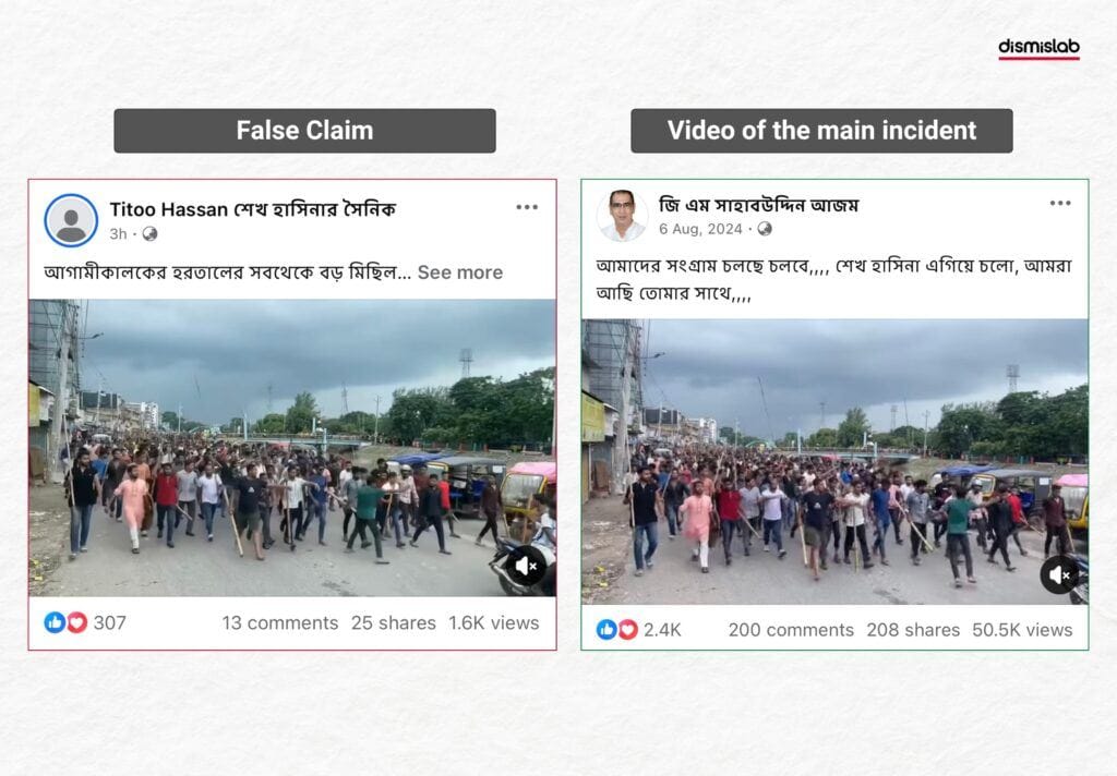 False Claims Emerge Amid Awami League’s Hartal Program