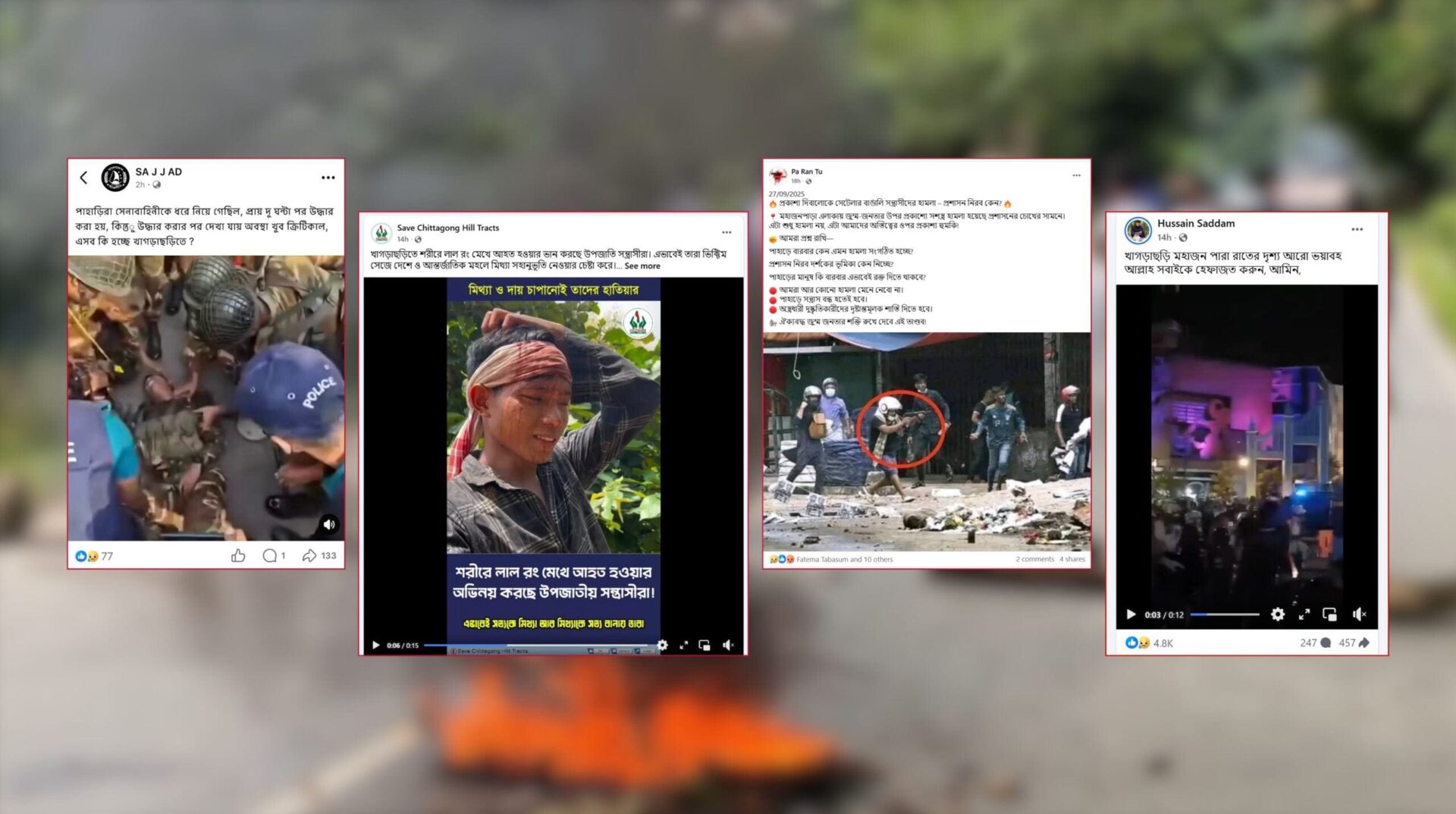 Misinformation spreads over Khagrachari conflict factcheck