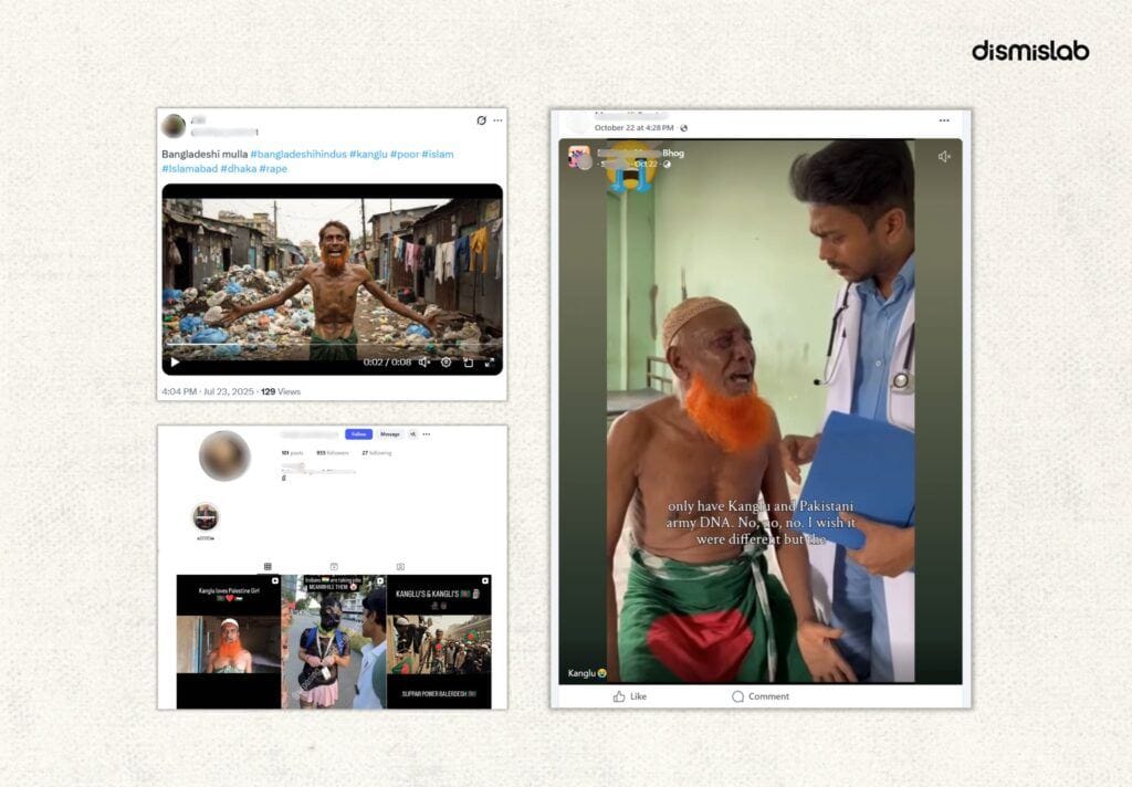 Anti-Bangladesh content on Indian social media.