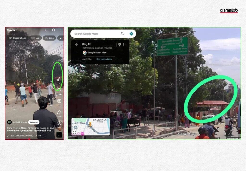 Video from Nepal protests shared, claiming to show violence in Khagrachhari factcheck