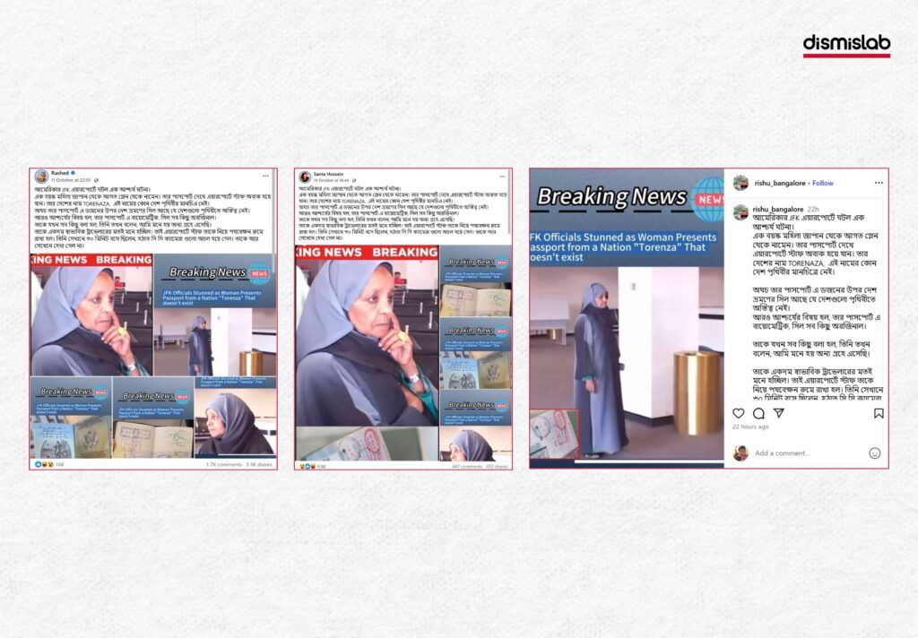 Old US TV show clip spread as ‘Torenza Woman’ claim