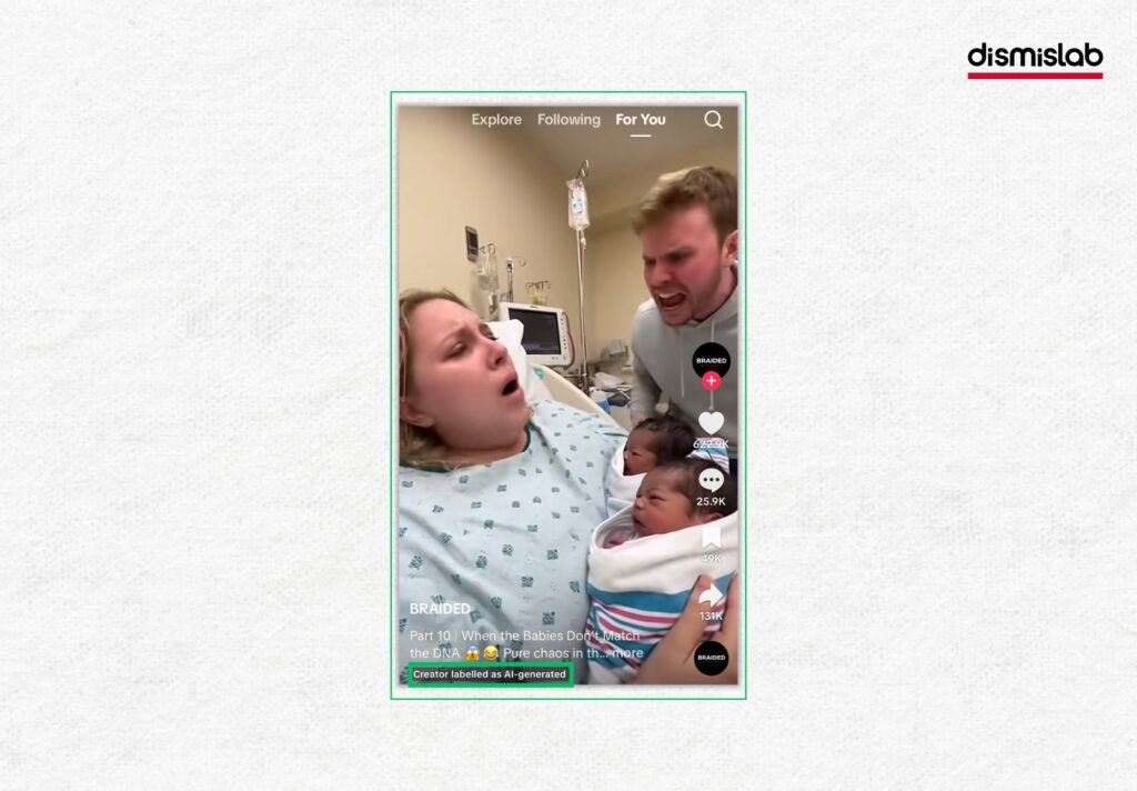 White husband suspects his wife because their child is black funny AI Video fact-check