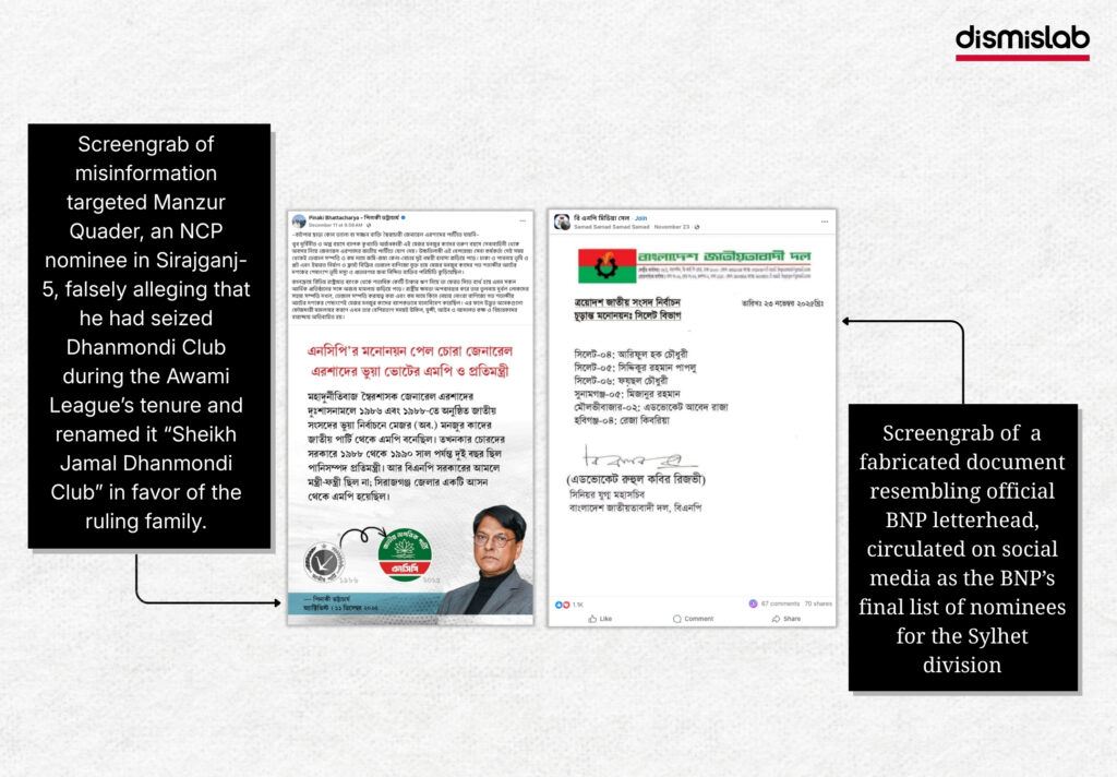 misinformation circulated around nominations