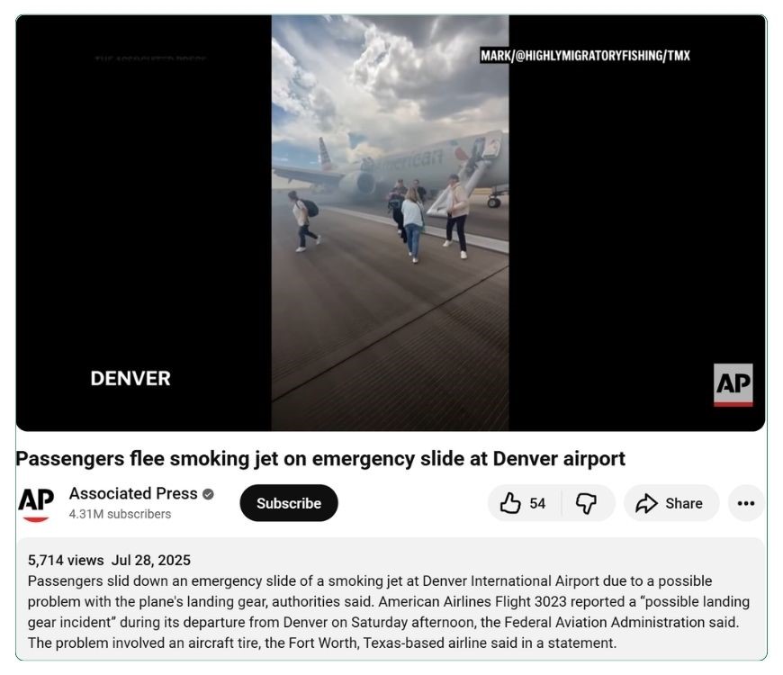 Screengrab of the video published on the Associated Press YouTube channel.