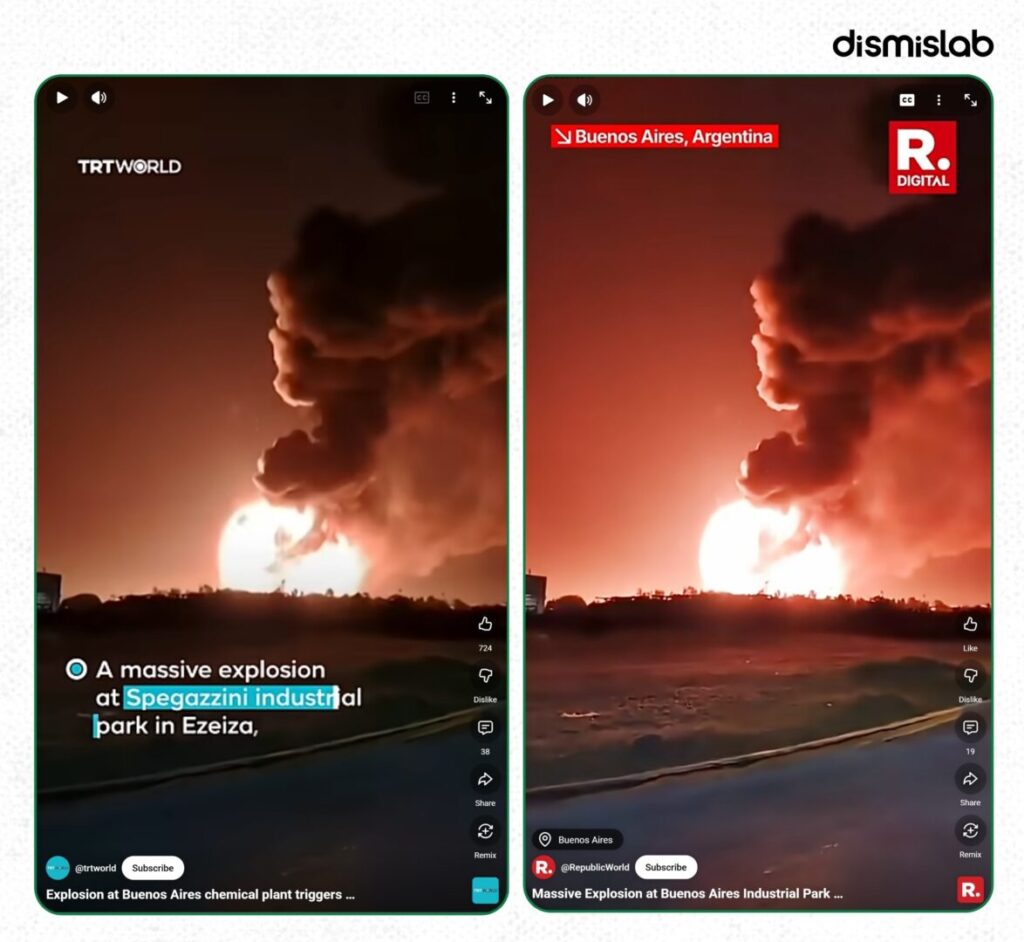 Fact-check: Viral video claiming an Iranian missile attack caused a chemical factory explosion in Tel Aviv actually shows a 2025 industrial explosion in Buenos Aires, Argentina.