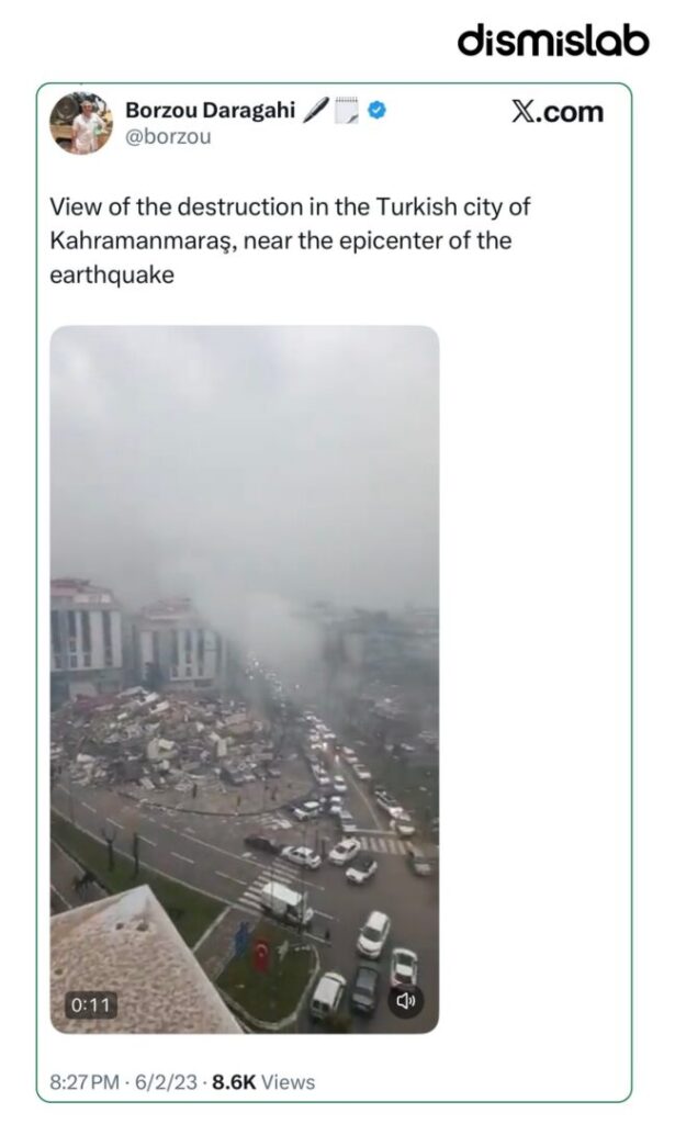 Fact-check: Viral video claimed to show the current war situation in Tel Aviv actually shows earthquake destruction in Kahramanmaraş, Turkey, following the February 6, 2023 earthquake.