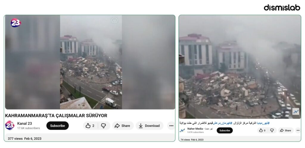 Fact-check: Viral video claimed to show the current war situation in Tel Aviv actually shows earthquake destruction in Kahramanmaraş, Turkey, following the February 6, 2023 earthquake.