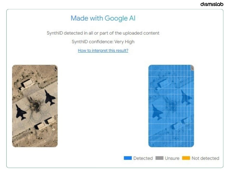 Dismislab factcheck Image claiming U.S. struck painted fighter jets at an Iranian base was AI-made