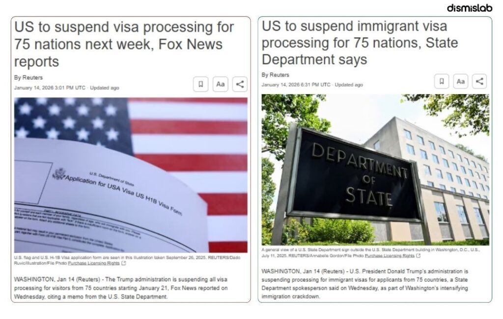 Confusion over U.S. visas Errors by Fox News and Reuters, Bangladeshi media failed to verify