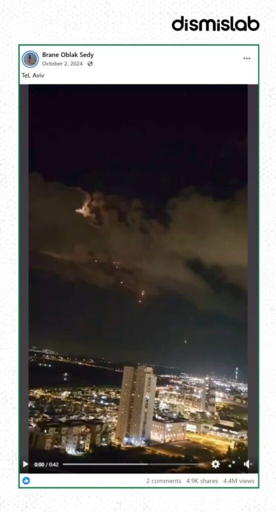 Fact-check: Old video of Iranian missile attack on Israel falsely shared as Dubai attack on social media