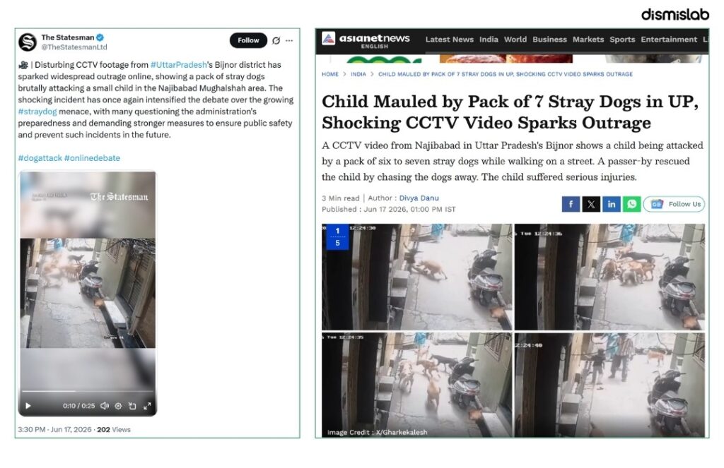 factcheck Scene of dog attacking child not from Barishal, but from India