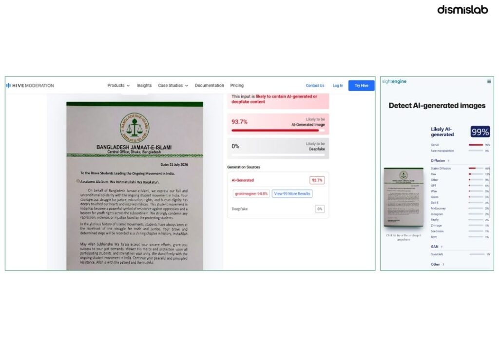 Fake letter claims Jamaat supporting ongoing movement in India