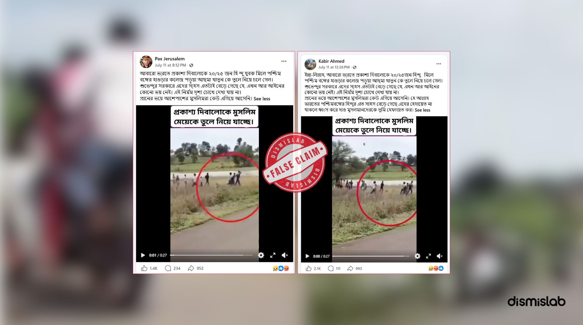 Madhya Pradesh abduction footage falsely shared as communal violence.