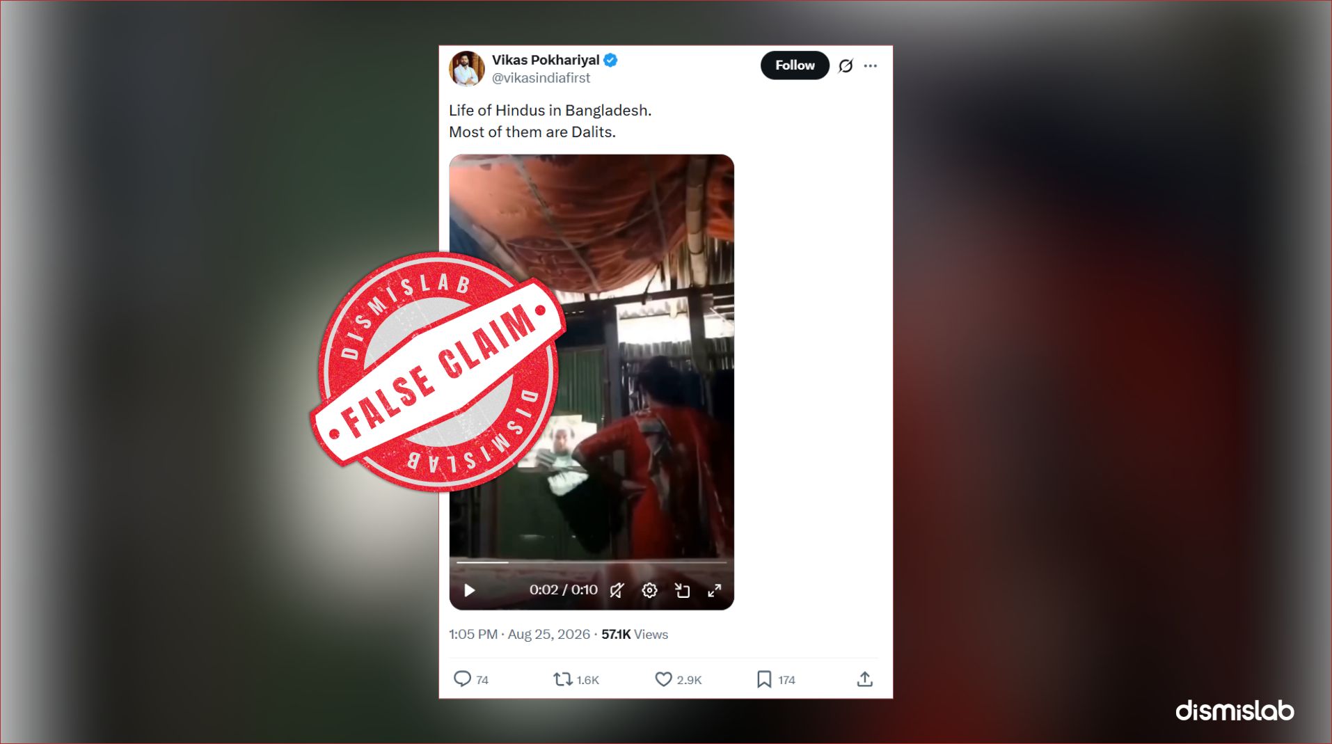 Video circulated claiming persecution of Hindus features Muslim woman