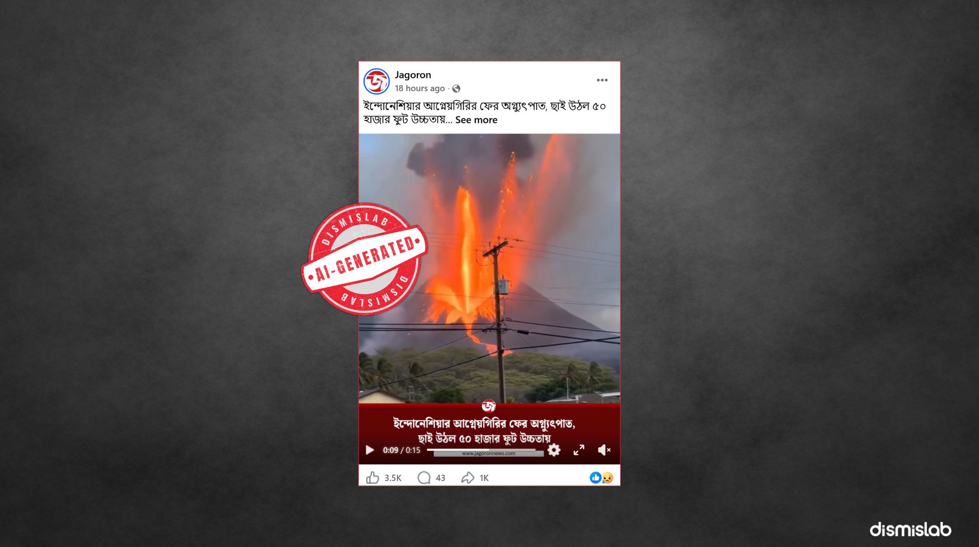 Factcheck Viral video of 'Indonesia volcano eruption' is AI-generated