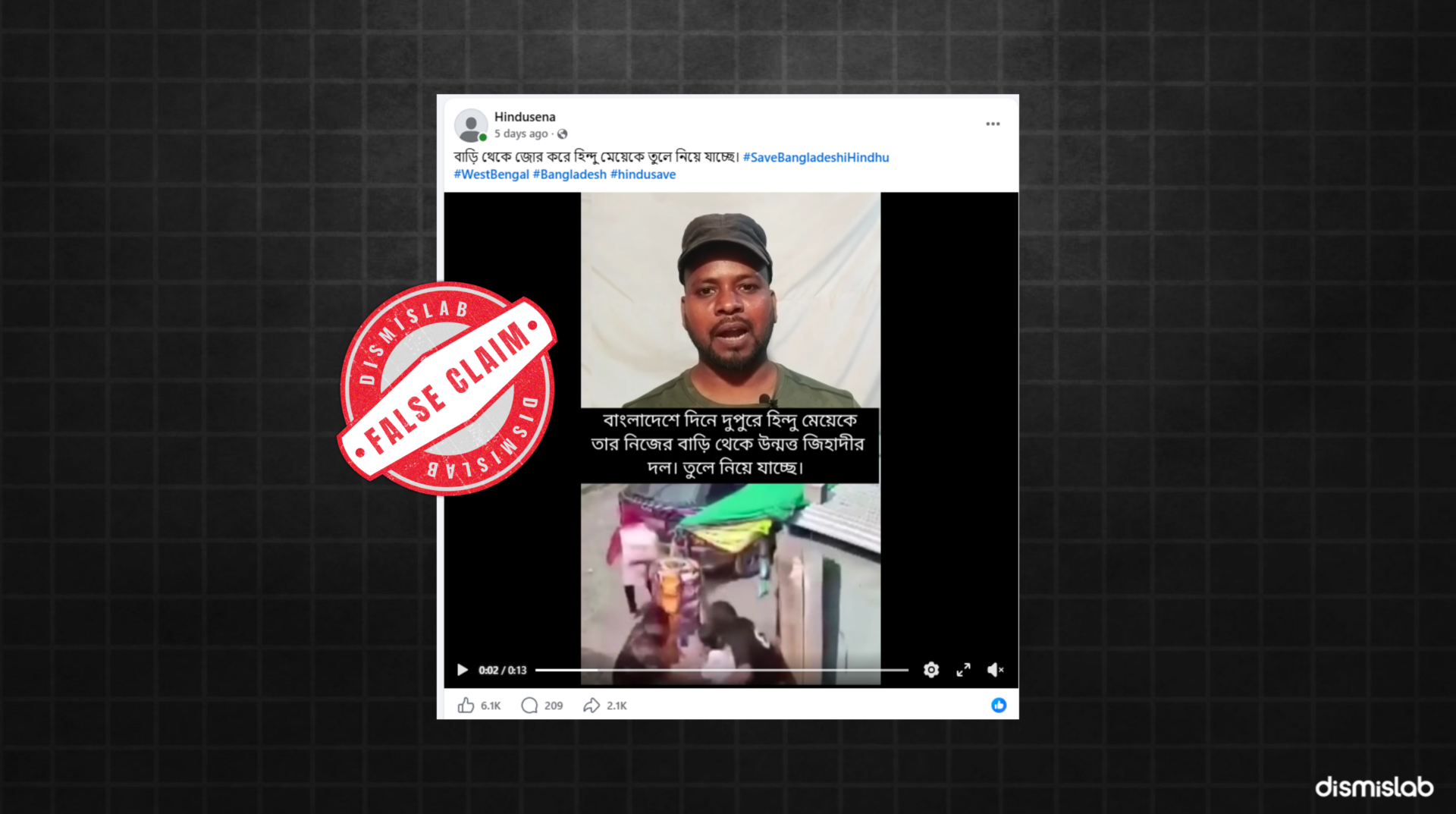 Viral video falsely claiming a Hindu girl was abducted in Bangladesh